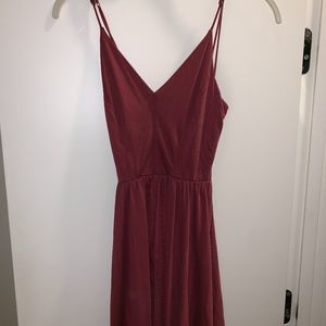 Dark Red Romper Urban Outfitters
